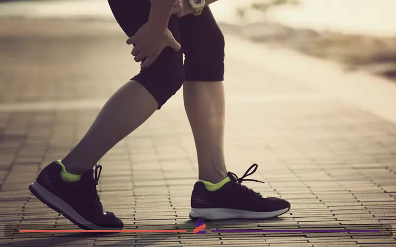 قفل شدن زانو یک ورزشکار