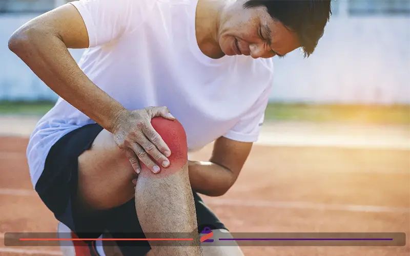 قفل شدن زانو یک فرد بعد از دویدن