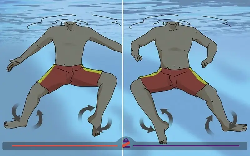 دوچرخه زدن در آب 