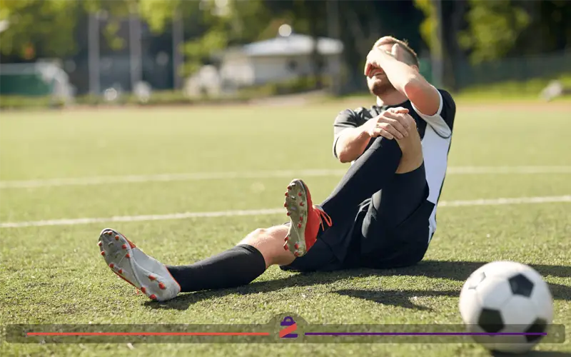 بی حسی در زانو یک ورزشکار