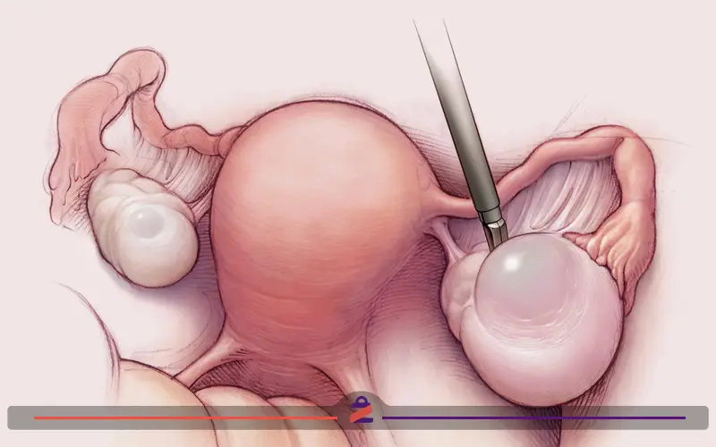 کیست تخمدان کمر درد